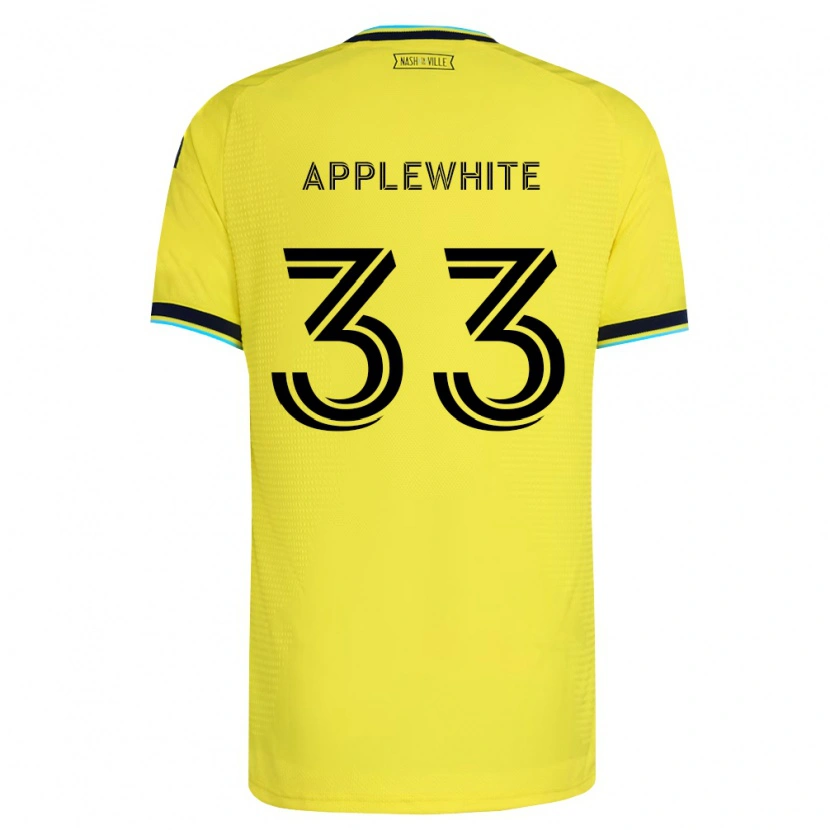 Danxen Criança Camisola Christopher Applewhite #33 Amarelo Brilhante Azul Marinho Principal 2026/27 Camisa Brasil