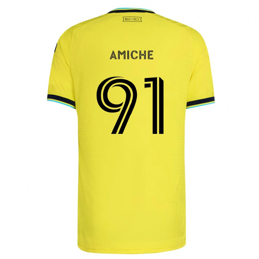 Danxen Criança Camisola Kemy Amiche #91 Amarelo Brilhante Azul Marinho Principal 2026/27 Camisa Brasil