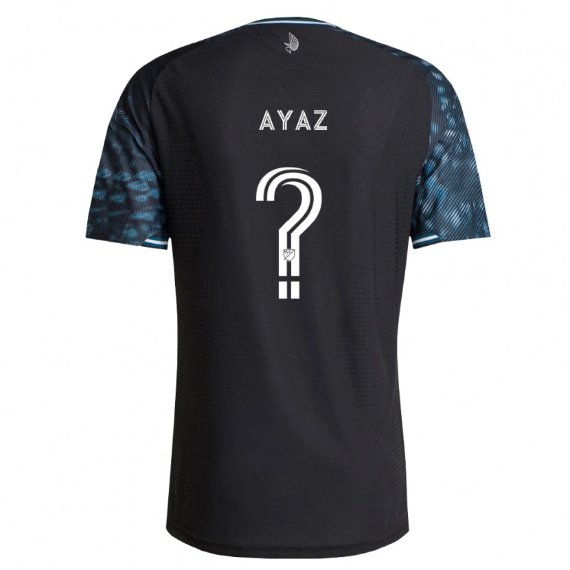 Danxen Criança Camisola Luke Ayaz #0 Preto Branco Principal 2026/27 Camisa Brasil