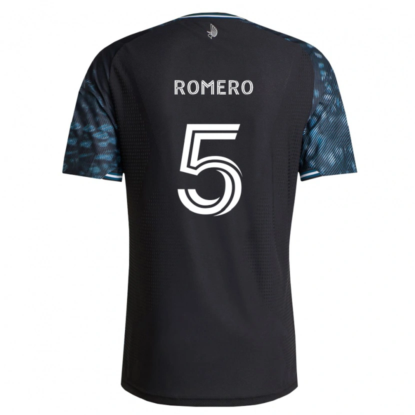 Danxen Criança Camisola Nicolás Romero #5 Preto Branco Principal 2026/27 Camisa Brasil
