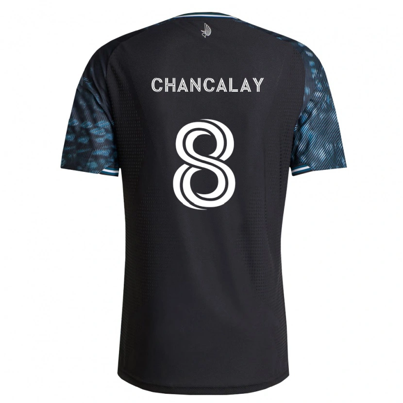 Danxen Criança Camisola Tomás Chancalay #8 Preto Branco Principal 2026/27 Camisa Brasil