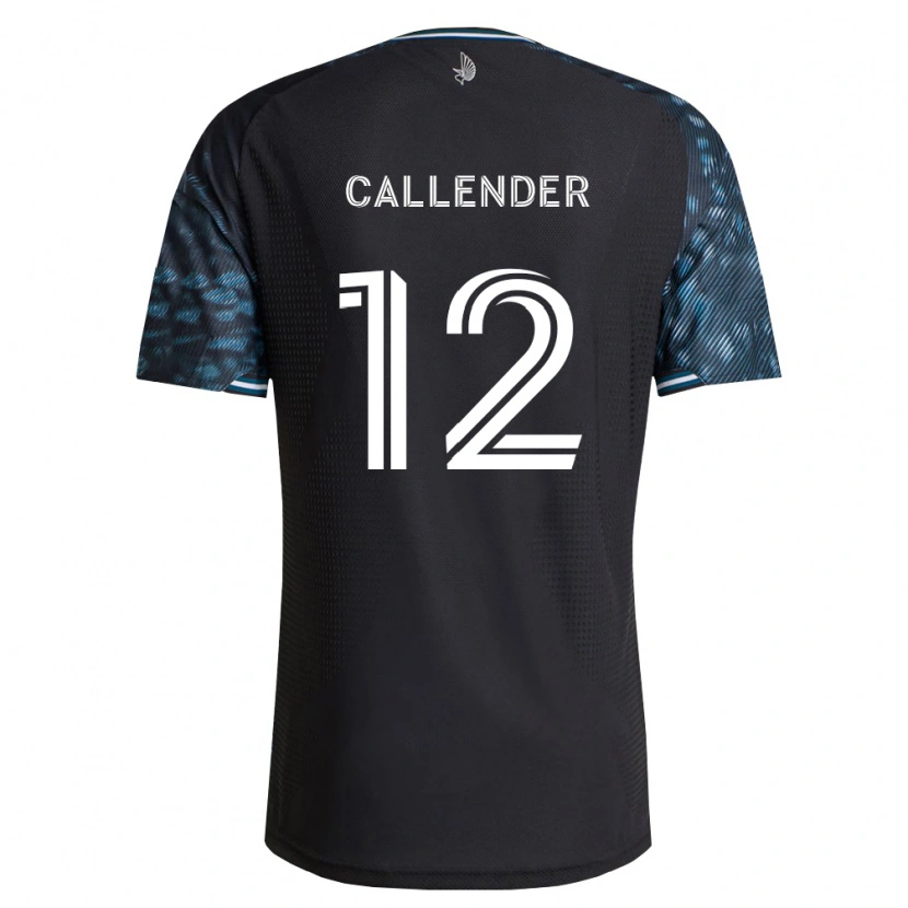 Danxen Criança Camisola Drake Callender #12 Preto Branco Principal 2026/27 Camisa Brasil