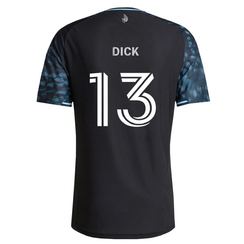 Danxen Criança Camisola Eric Dick #13 Preto Branco Principal 2026/27 Camisa Brasil