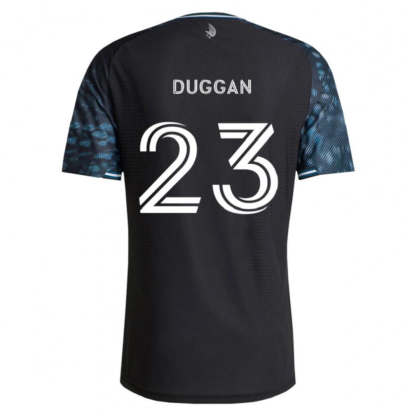 Danxen Criança Camisola Morris Duggan #23 Preto Branco Principal 2026/27 Camisa Brasil