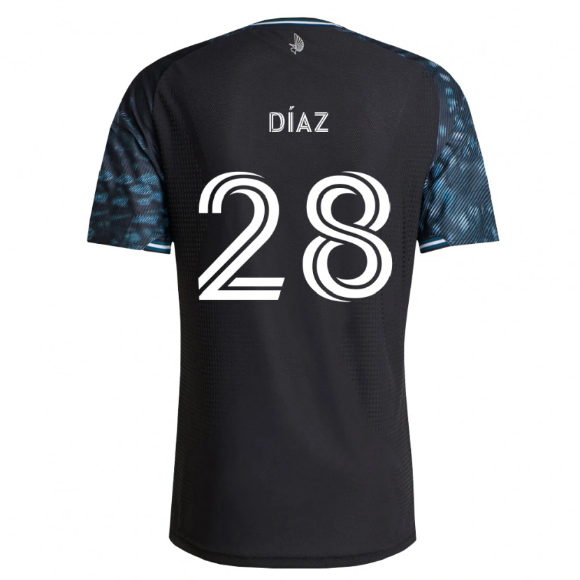 Danxen Criança Camisola Jefferson Díaz #28 Preto Branco Principal 2026/27 Camisa Brasil
