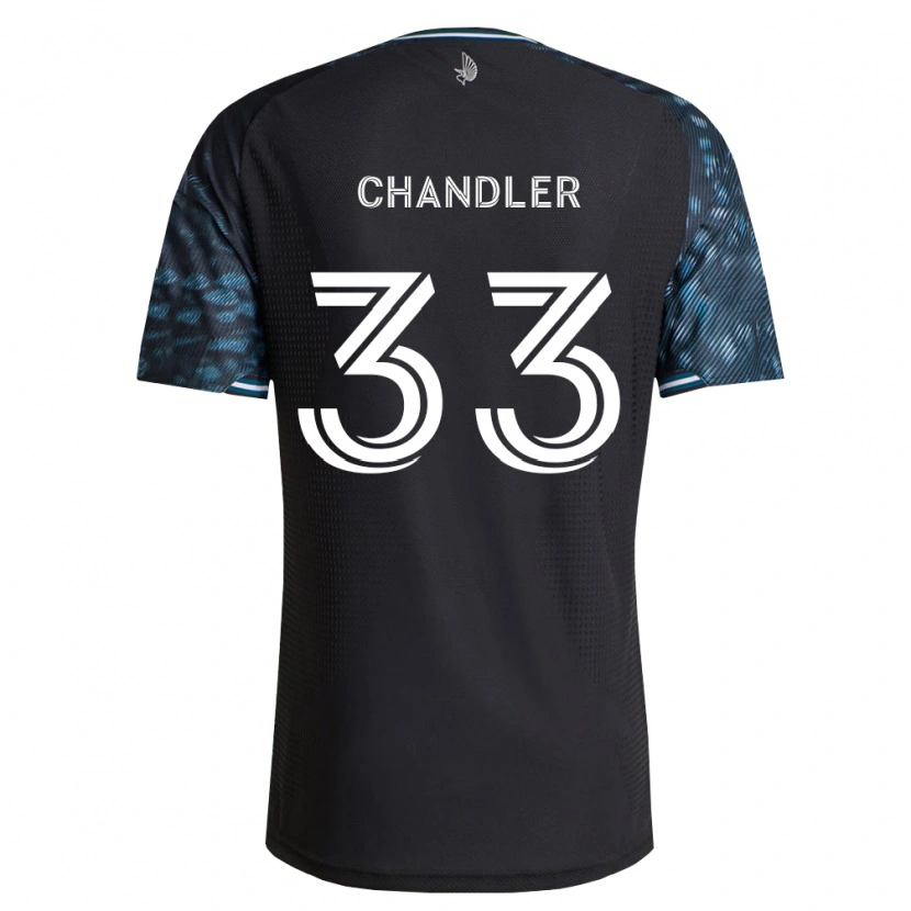 Danxen Criança Camisola Kieran Chandler #33 Preto Branco Principal 2026/27 Camisa Brasil