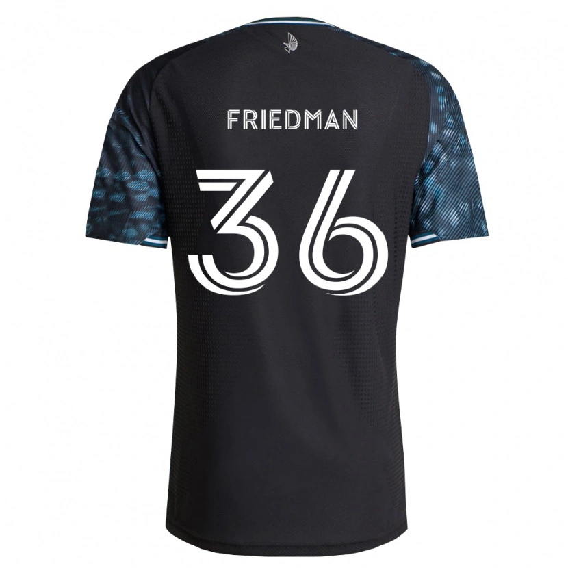 Danxen Criança Camisola Jakob Friedman #36 Preto Branco Principal 2026/27 Camisa Brasil