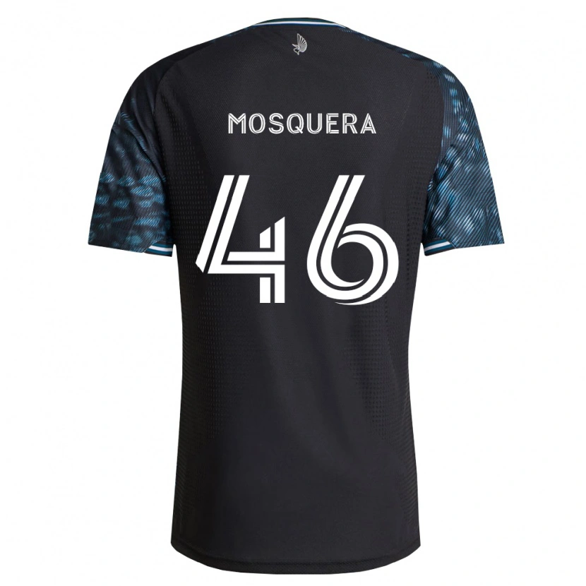 Danxen Criança Camisola Juan Camilo Mosquera #46 Preto Branco Principal 2026/27 Camisa Brasil