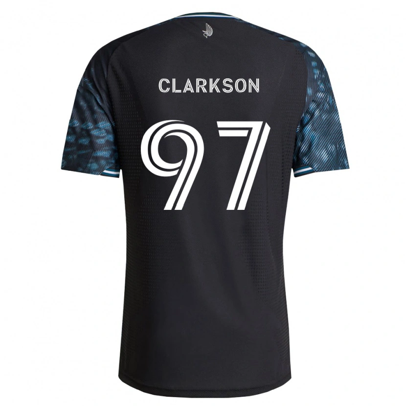 Danxen Criança Camisola Jack Clarkson #97 Preto Branco Principal 2026/27 Camisa Brasil