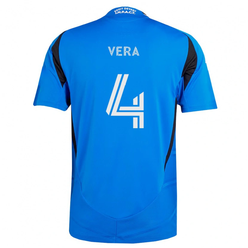 Danxen Criança Camisola Brayan Vera #4 Azul Branco Preto Principal 2026/27 Camisa Brasil