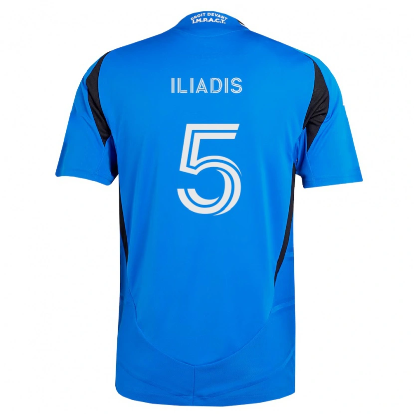 Danxen Criança Camisola Ilias Iliadis #5 Azul Branco Preto Principal 2026/27 Camisa Brasil