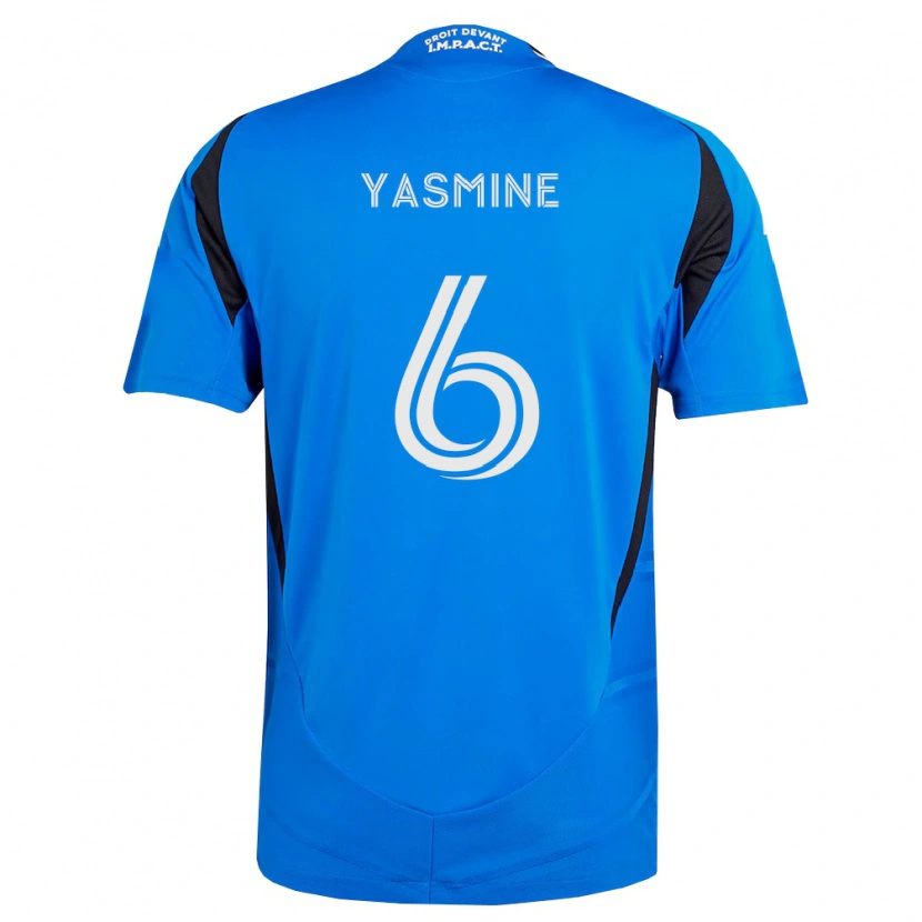Danxen Criança Camisola Décombe Yasmine #6 Azul Branco Preto Principal 2026/27 Camisa Brasil