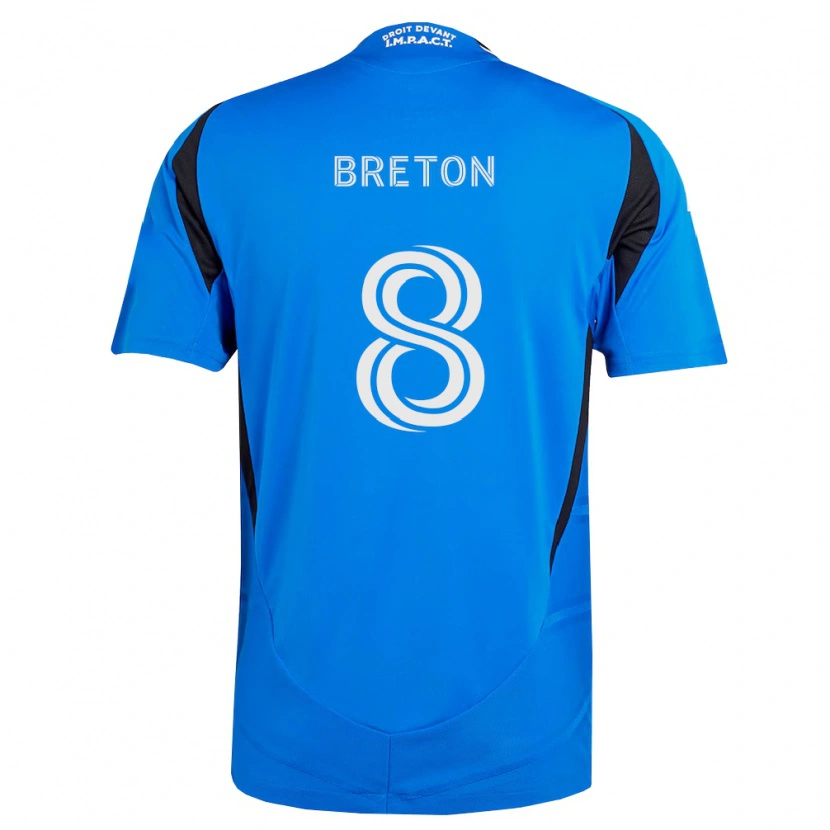 Danxen Criança Camisola Eloi Breton #8 Azul Branco Preto Principal 2026/27 Camisa Brasil