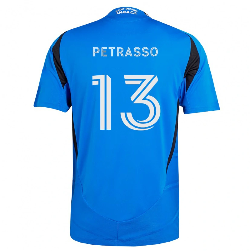 Danxen Criança Camisola Luca Petrasso #13 Azul Branco Preto Principal 2026/27 Camisa Brasil