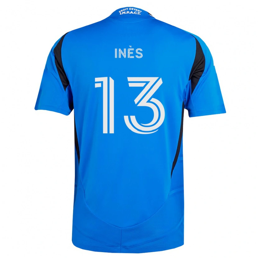 Danxen Criança Camisola Nourani Inès #13 Azul Branco Preto Principal 2026/27 Camisa Brasil