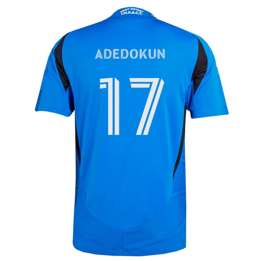 Danxen Criança Camisola Michael Adedokun #17 Azul Branco Preto Principal 2026/27 Camisa Brasil
