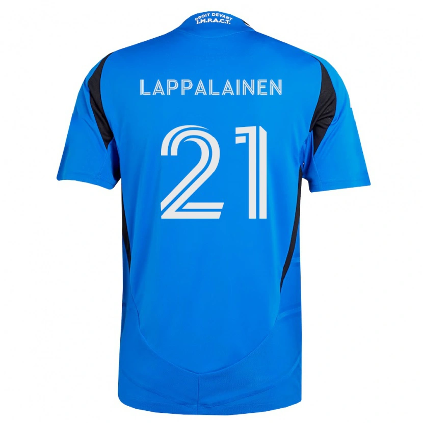 Danxen Criança Camisola Lassi Lappalainen #21 Azul Branco Preto Principal 2026/27 Camisa Brasil