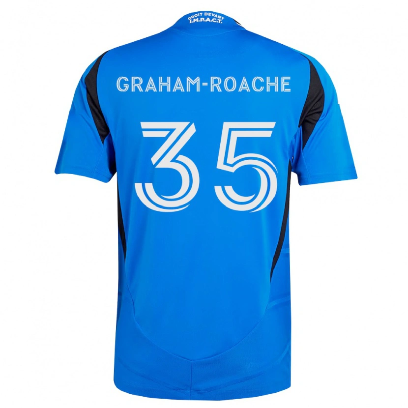 Danxen Criança Camisola Owen Graham-Roache #35 Azul Branco Preto Principal 2026/27 Camisa Brasil