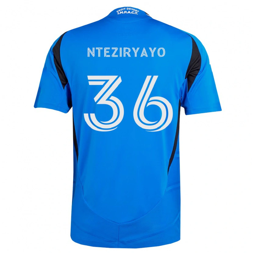Danxen Criança Camisola Josh Nteziryayo #36 Azul Branco Preto Principal 2026/27 Camisa Brasil