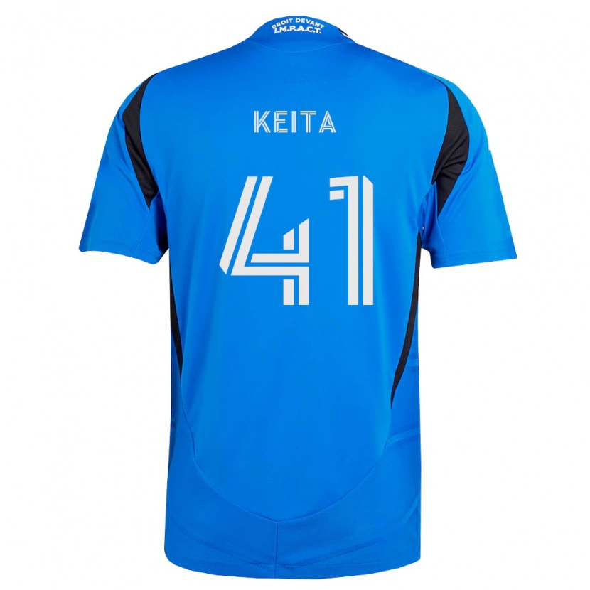 Danxen Criança Camisola Samsy Keita #41 Azul Branco Preto Principal 2026/27 Camisa Brasil