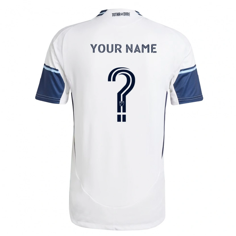 Danxen Criança Camisola Seu Nome #0 Branco Azul Real Principal 2026/27 Camisa Brasil