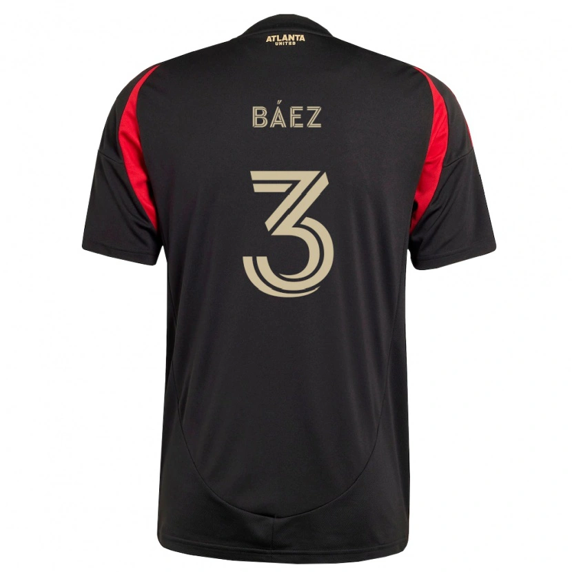 Danxen Criança Camisola Elías Báez #3 Preto Vermelho Principal 2026/27 Camisa Brasil