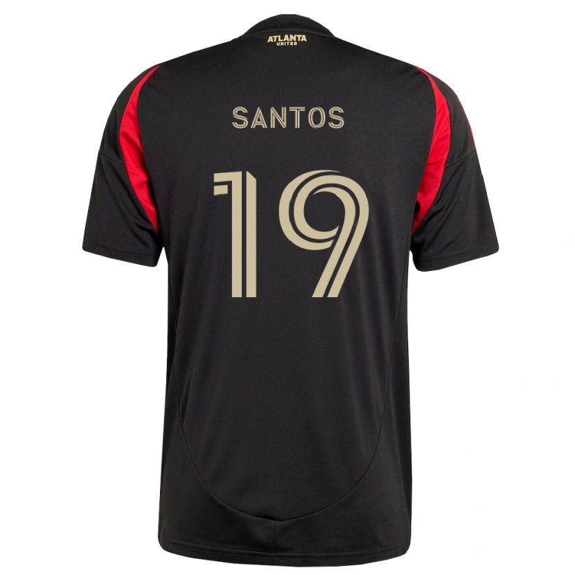 Danxen Criança Camisola Sergio Santos #19 Preto Vermelho Principal 2026/27 Camisa Brasil