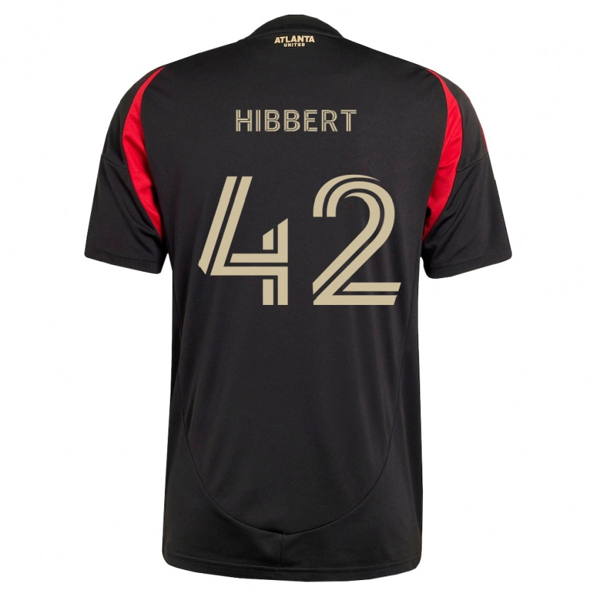 Danxen Criança Camisola Jayden Hibbert #42 Preto Vermelho Principal 2026/27 Camisa Brasil