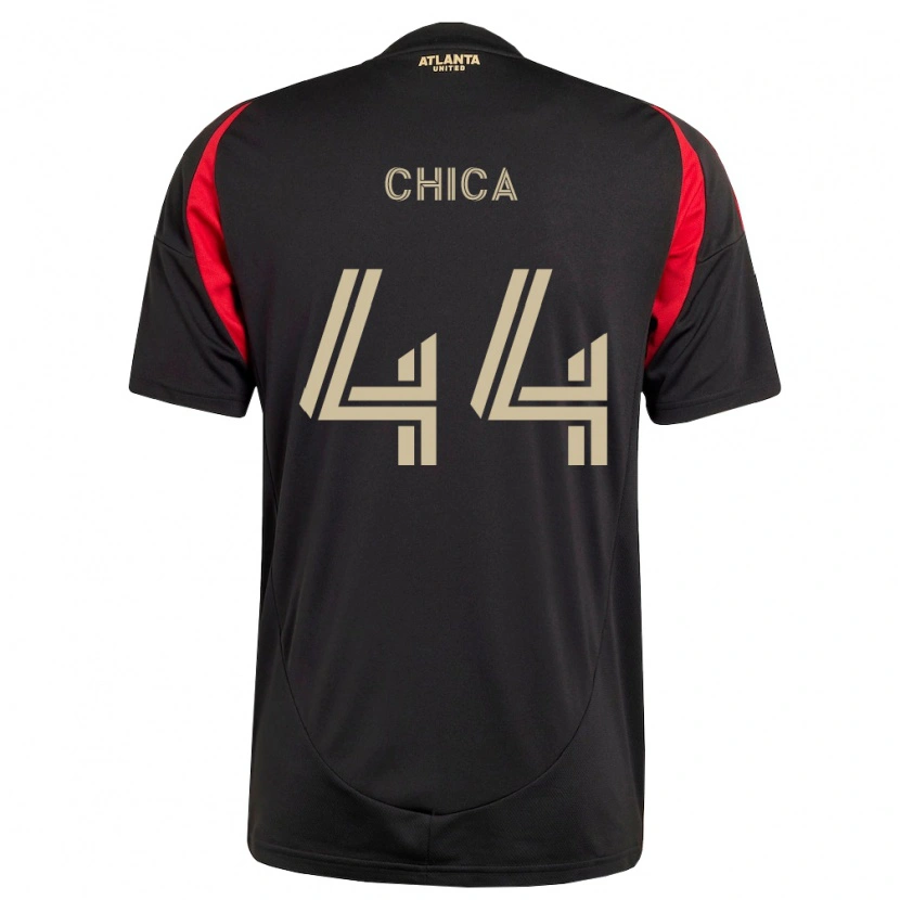 Danxen Criança Camisola Daniel Chica #44 Preto Vermelho Principal 2026/27 Camisa Brasil