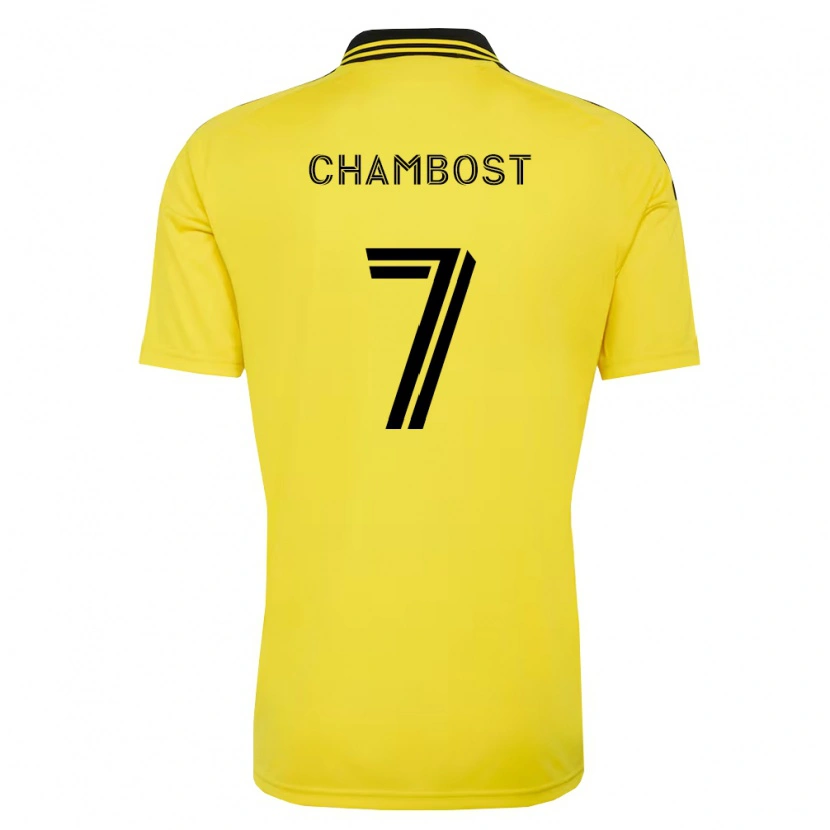 Danxen Criança Camisola Dylan Chambost #7 Amarelo Preto Principal 2026/27 Camisa Brasil