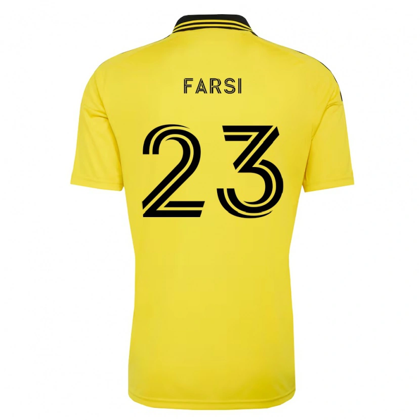 Danxen Criança Camisola Mohamed Farsi #23 Amarelo Preto Principal 2026/27 Camisa Brasil