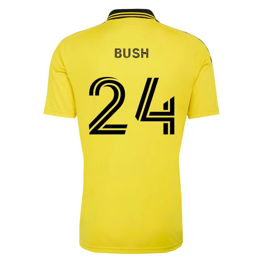 Danxen Criança Camisola Evan Bush #24 Amarelo Preto Principal 2026/27 Camisa Brasil