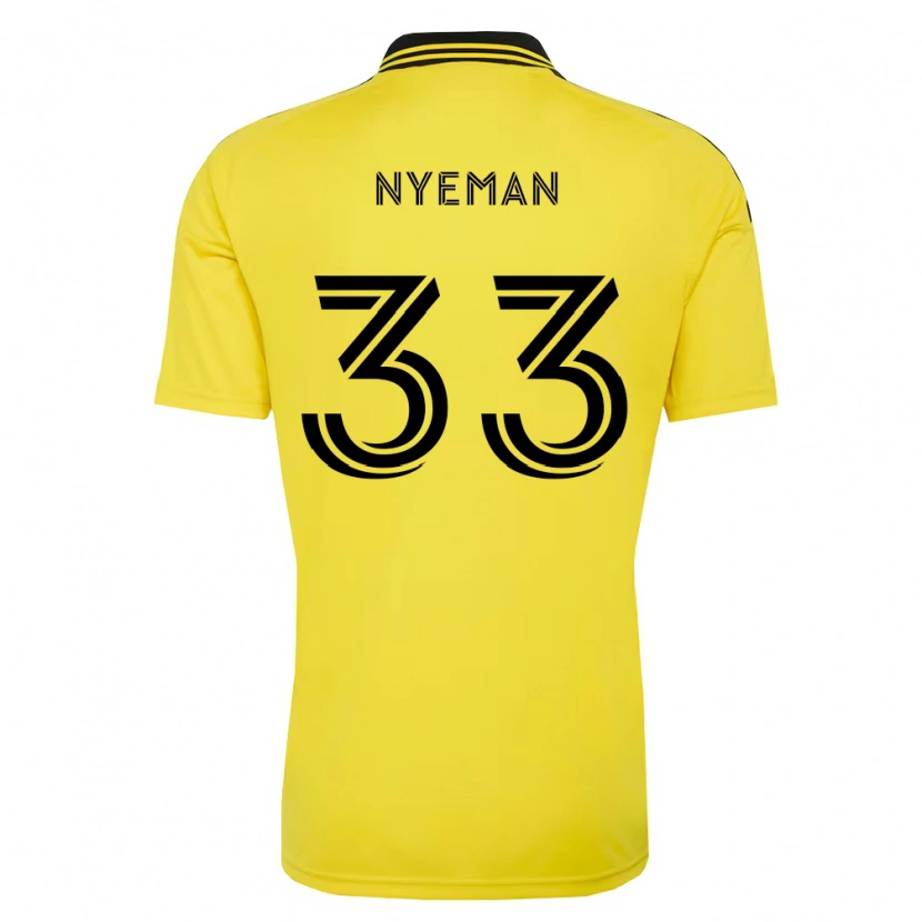 Danxen Criança Camisola Moses Nyeman #33 Amarelo Preto Principal 2026/27 Camisa Brasil