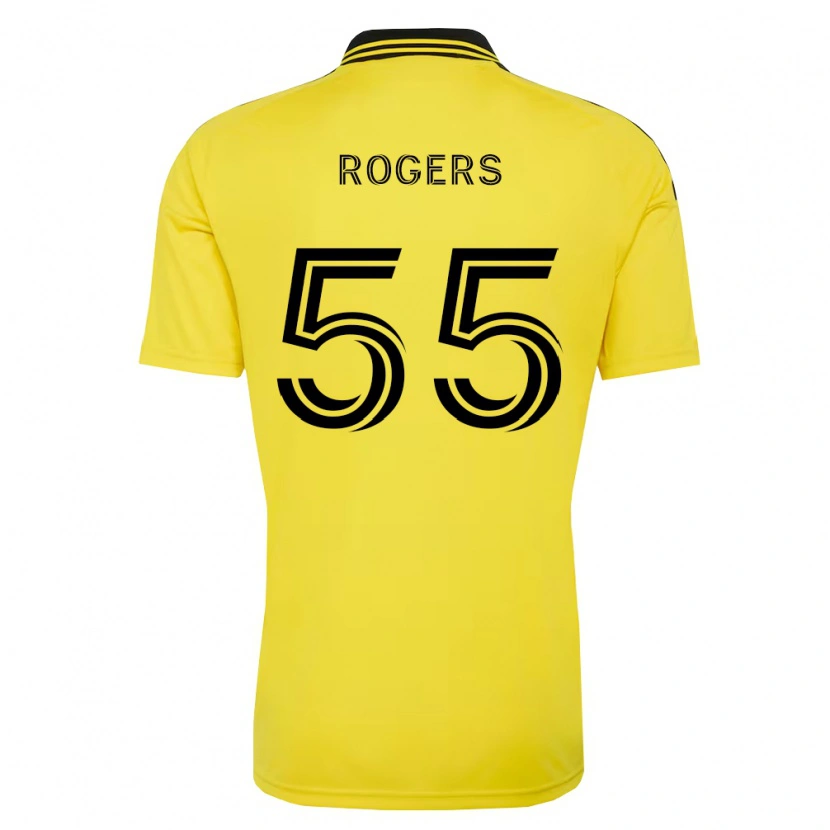 Danxen Criança Camisola Chris Rogers #55 Amarelo Preto Principal 2026/27 Camisa Brasil