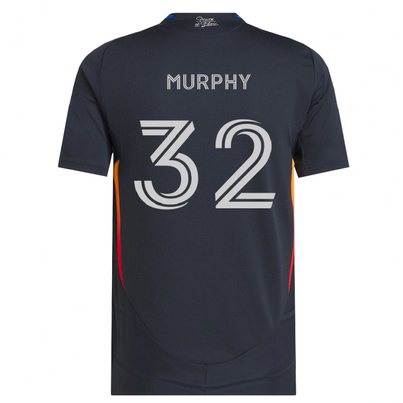 Danxen Criança Camisola Ian Murphy #32 Cinza Escuro Vermelho Principal 2026/27 Camisa Brasil