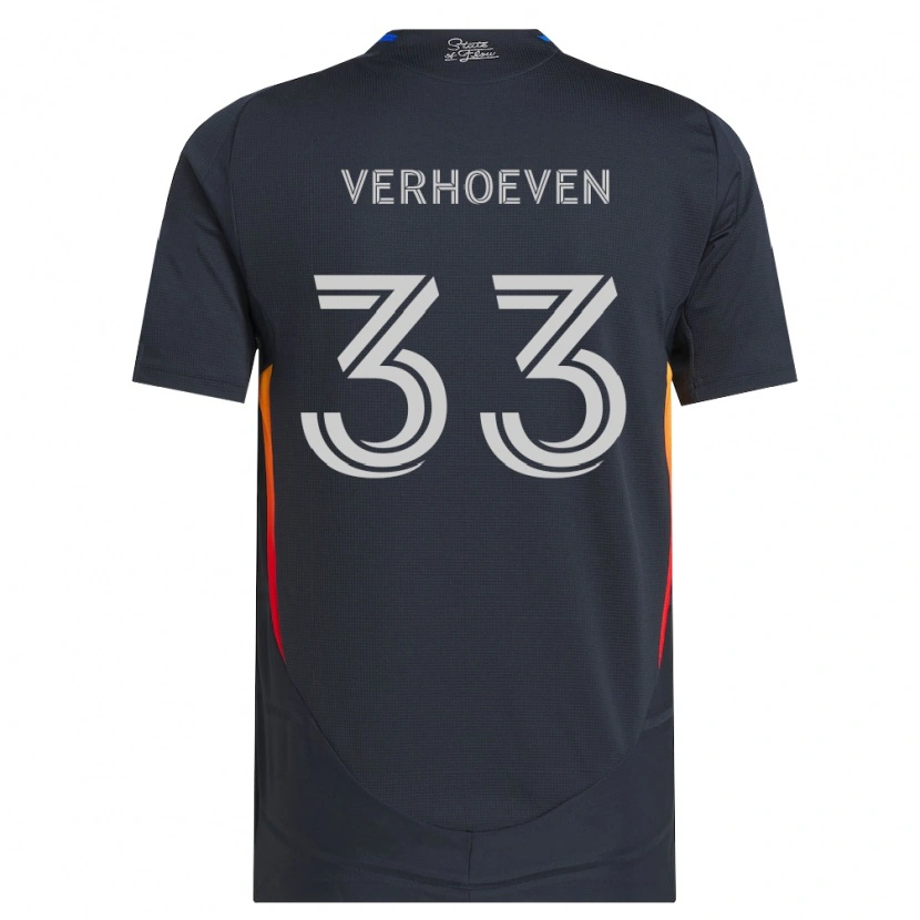 Danxen Criança Camisola Oscar Verhoeven #33 Cinza Escuro Vermelho Principal 2026/27 Camisa Brasil