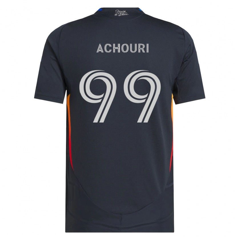 Danxen Criança Camisola Elias Achouri #99 Cinza Escuro Vermelho Principal 2026/27 Camisa Brasil