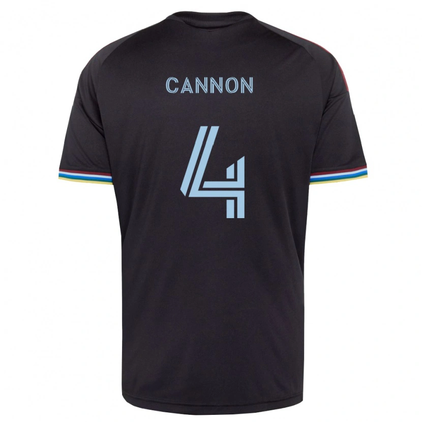 Danxen Criança Camisola Reggie Cannon #4 Preto Azul Celeste Principal 2026/27 Camisa Brasil