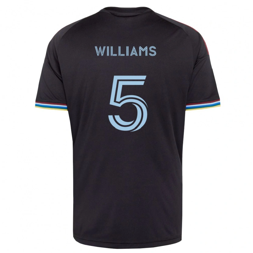 Danxen Criança Camisola Loïc Williams #5 Preto Azul Celeste Principal 2026/27 Camisa Brasil