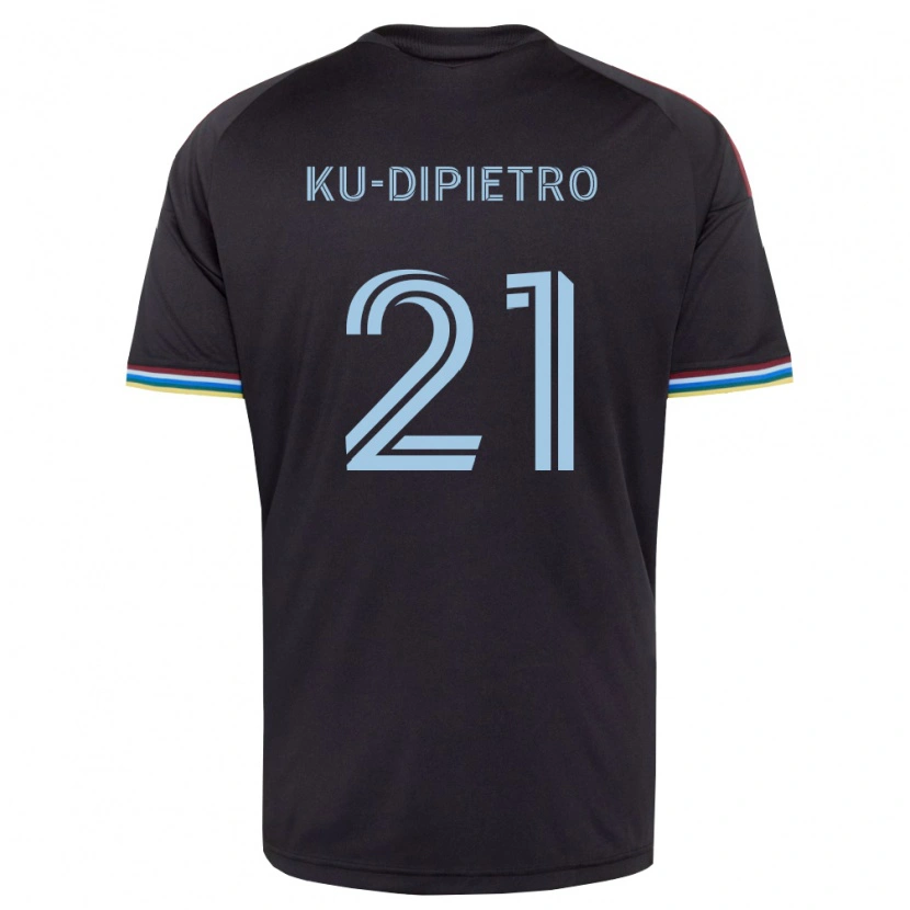 Danxen Criança Camisola Theodore Ku-Dipietro #21 Preto Azul Celeste Principal 2026/27 Camisa Brasil