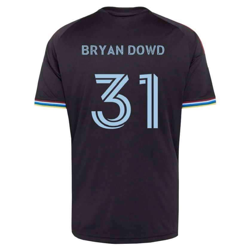 Danxen Criança Camisola Bryan Dowd #31 Preto Azul Celeste Principal 2026/27 Camisa Brasil