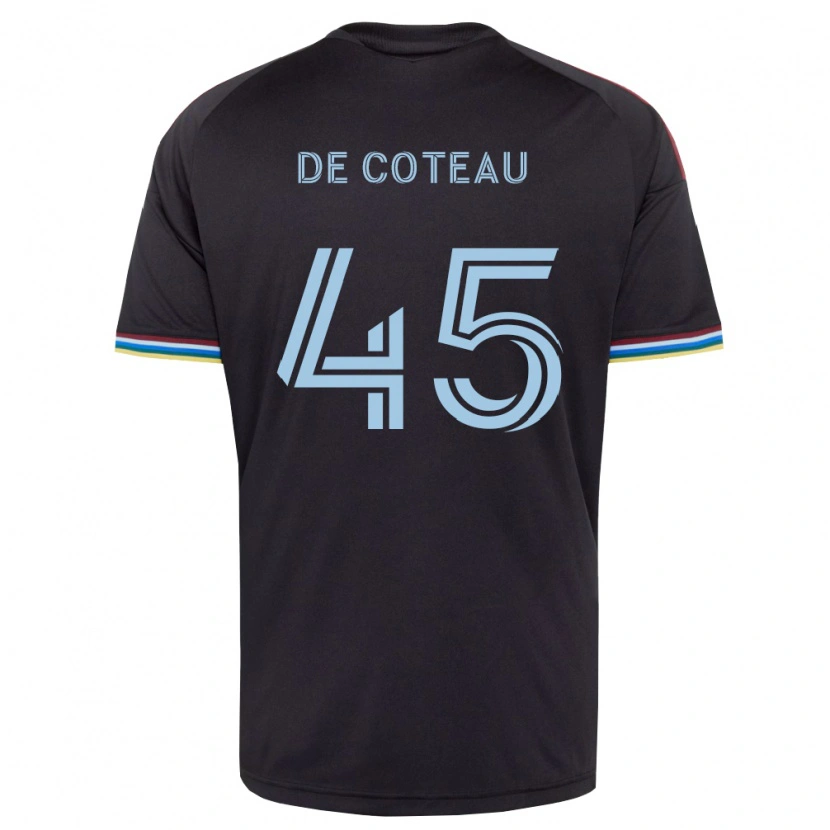Danxen Criança Camisola Jabari De Coteau #45 Preto Azul Celeste Principal 2026/27 Camisa Brasil