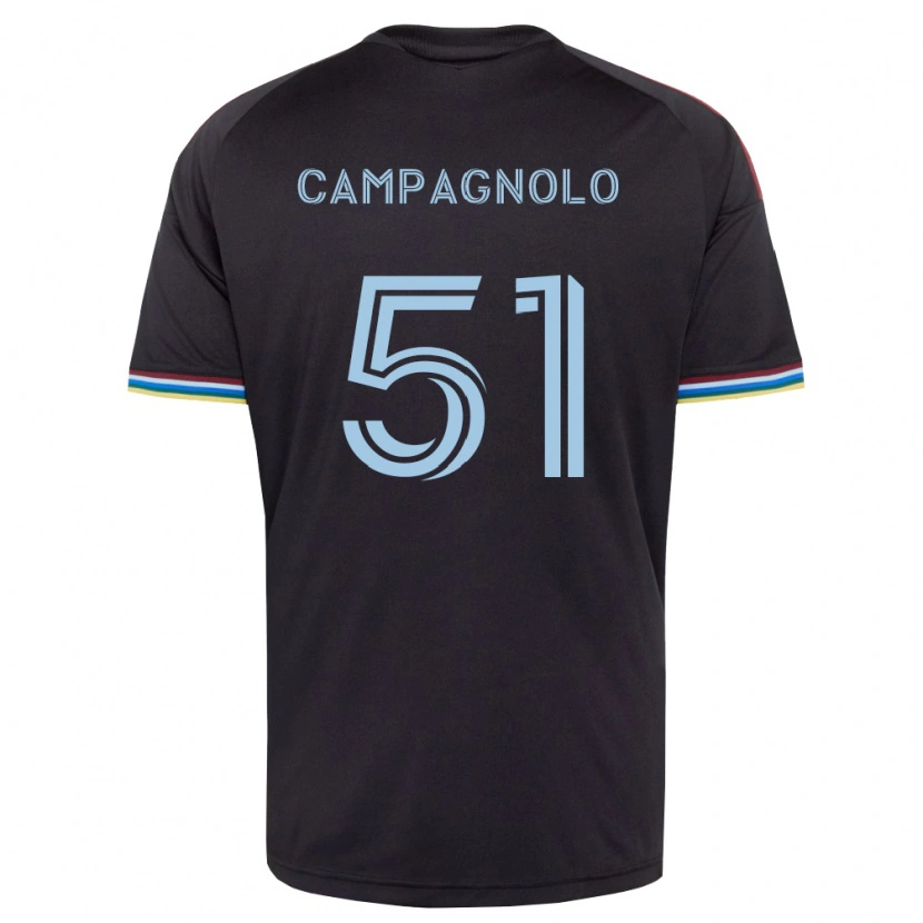 Danxen Criança Camisola Zackory Campagnolo #51 Preto Azul Celeste Principal 2026/27 Camisa Brasil