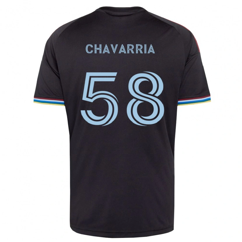 Danxen Criança Camisola Keith Chavarria #58 Preto Azul Celeste Principal 2026/27 Camisa Brasil