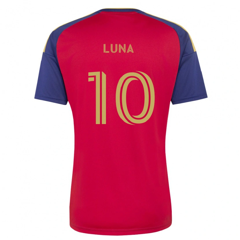 Danxen Criança Camisola Diego Luna #10 Azul Real Marrom Vermelho Principal 2026/27 Camisa Brasil