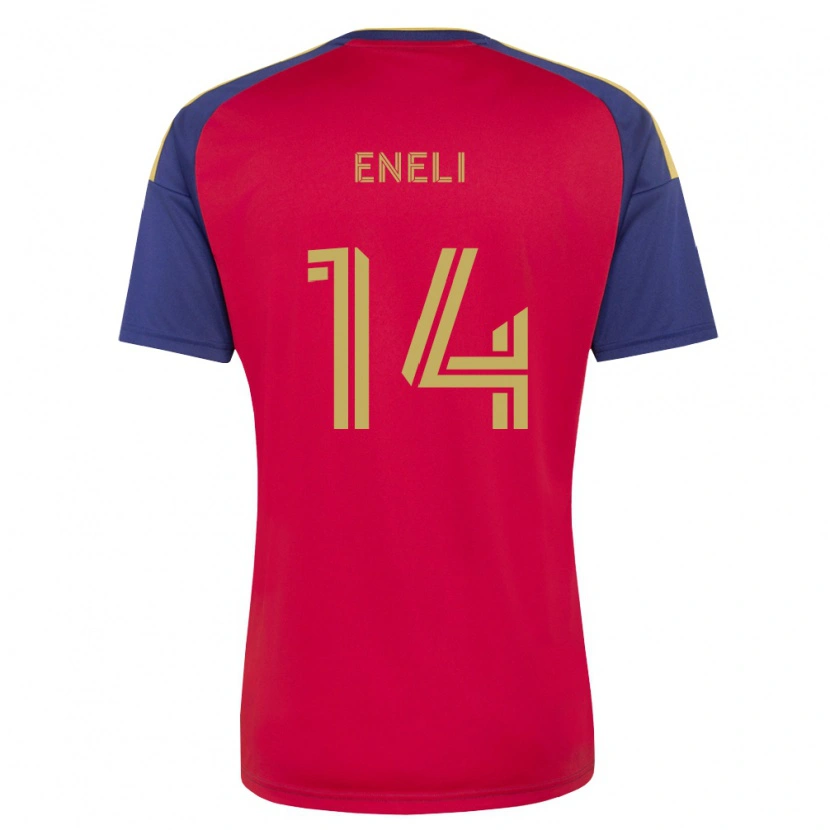 Danxen Criança Camisola Emeka Eneli #14 Azul Real Marrom Vermelho Principal 2026/27 Camisa Brasil