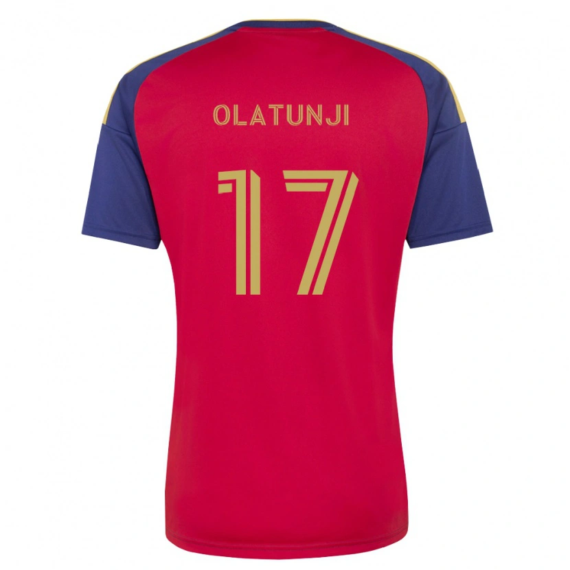 Danxen Criança Camisola Victor Olatunji #17 Azul Real Marrom Vermelho Principal 2026/27 Camisa Brasil
