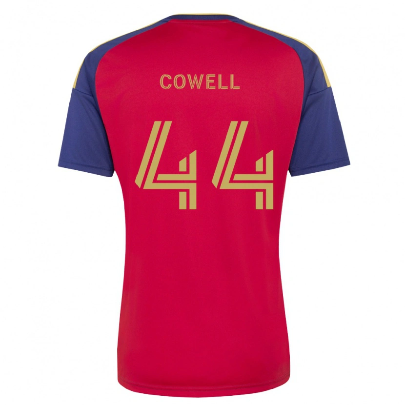 Danxen Criança Camisola Chance Cowell #44 Azul Real Marrom Vermelho Principal 2026/27 Camisa Brasil