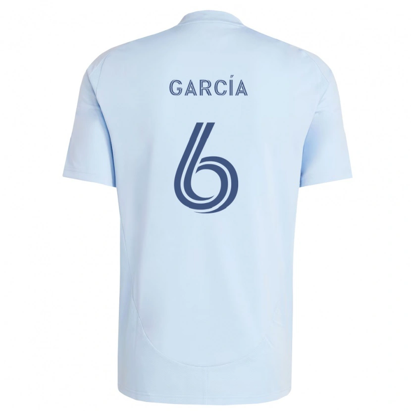 Danxen Criança Camisola Manu García #6 Azul Claro Cinza Claro Principal 2026/27 Camisa Brasil