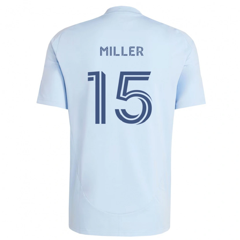 Danxen Criança Camisola Jansen Miller #15 Azul Claro Cinza Claro Principal 2026/27 Camisa Brasil